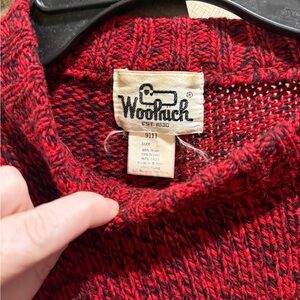 VTG Woolrich Red Wool Sweater L